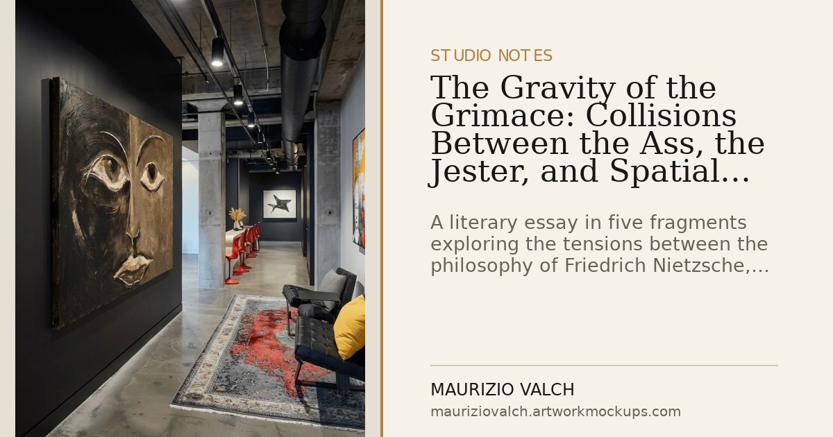 The Gravity of the Grimace: Collisions Between the Ass, the Jester, and Spatial Painting