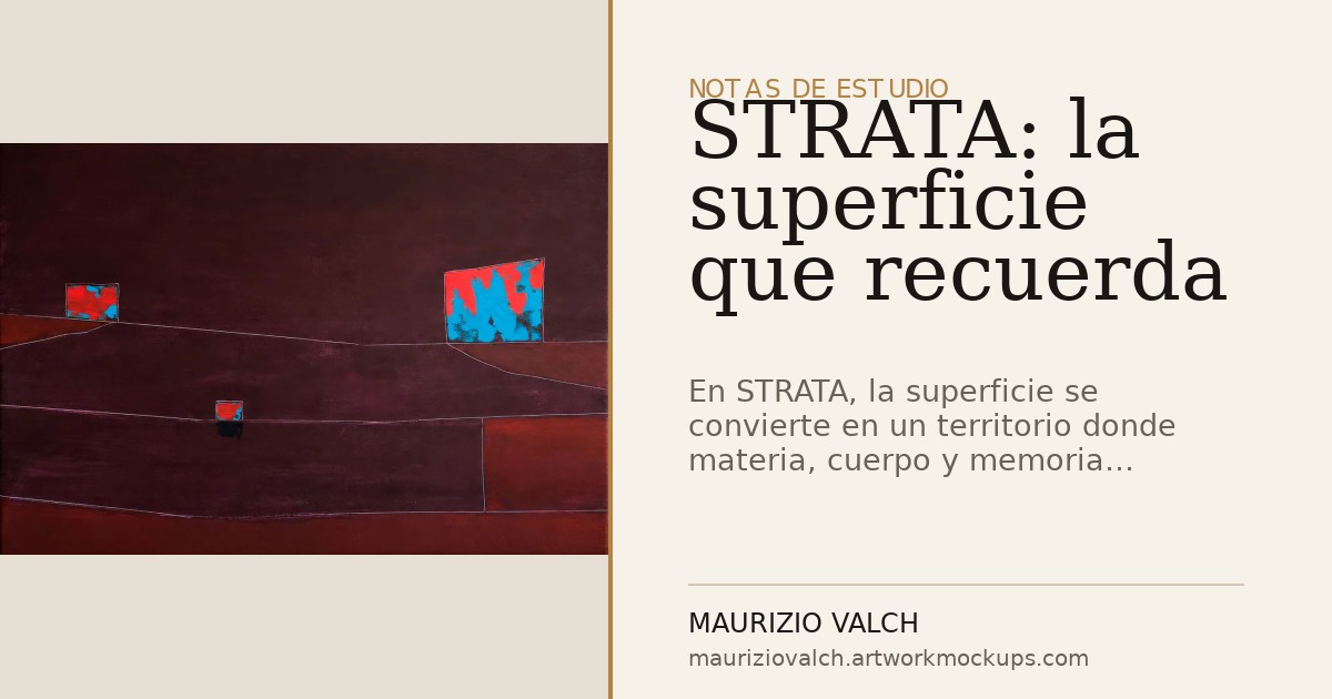 STRATA: la superficie que recuerda