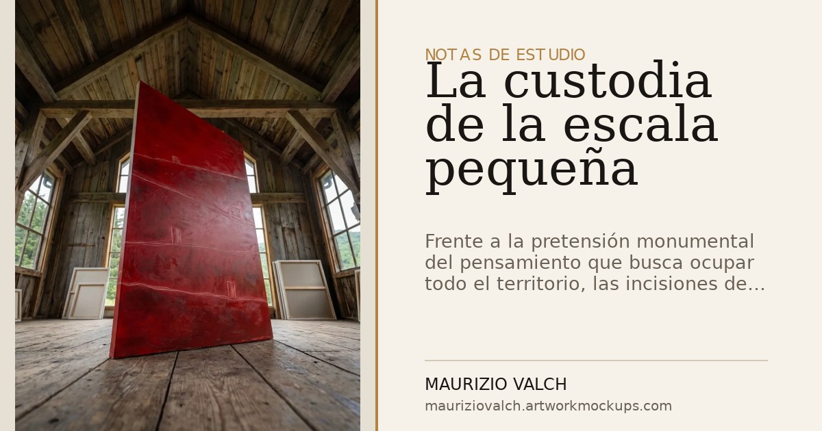 La custodia de la escala pequeña