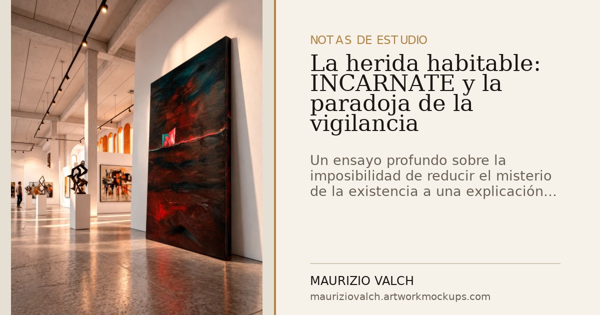 La herida habitable: INCARNATE y la paradoja de la vigilancia