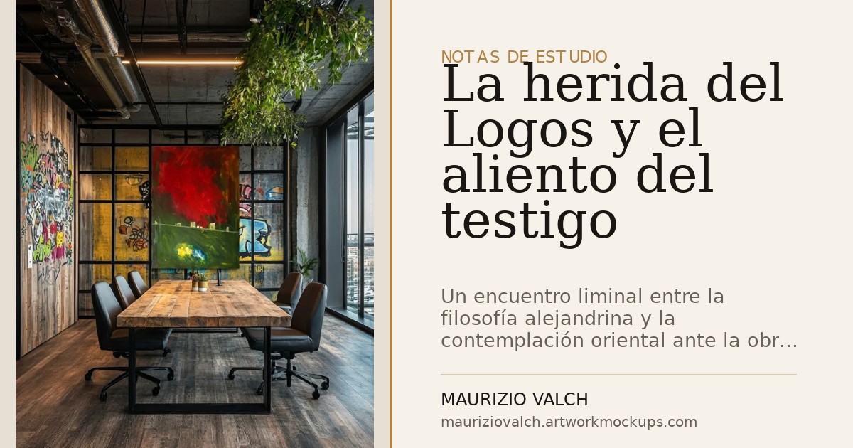 La herida del Logos y el aliento del testigo